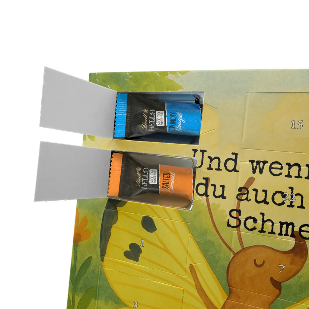 Chocolate advent calendar Caterpillar butterfly Design card, gift ideas, gifts, small animals, cute, cute animal motives, hand drawn, funny sayings, good mood, special gifts, animal lover, development, Caterpillar, butterfly, lemon butterfly, growing up, cocoon, hat, beauty