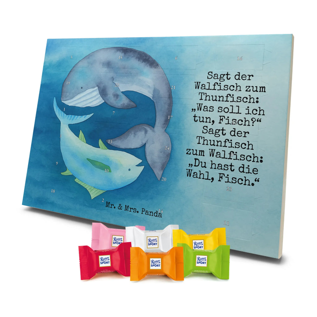 Chocolate advent calendar whale tuna Design card, gift ideas, gifts, small animals, cute, cute animal motives, hand drawn, funny sayings, good mood, special gifts, animal lover, tuna, word joke funny, choice, joke, saying funny, flat joke, whale, flat joke gift, saying of the day