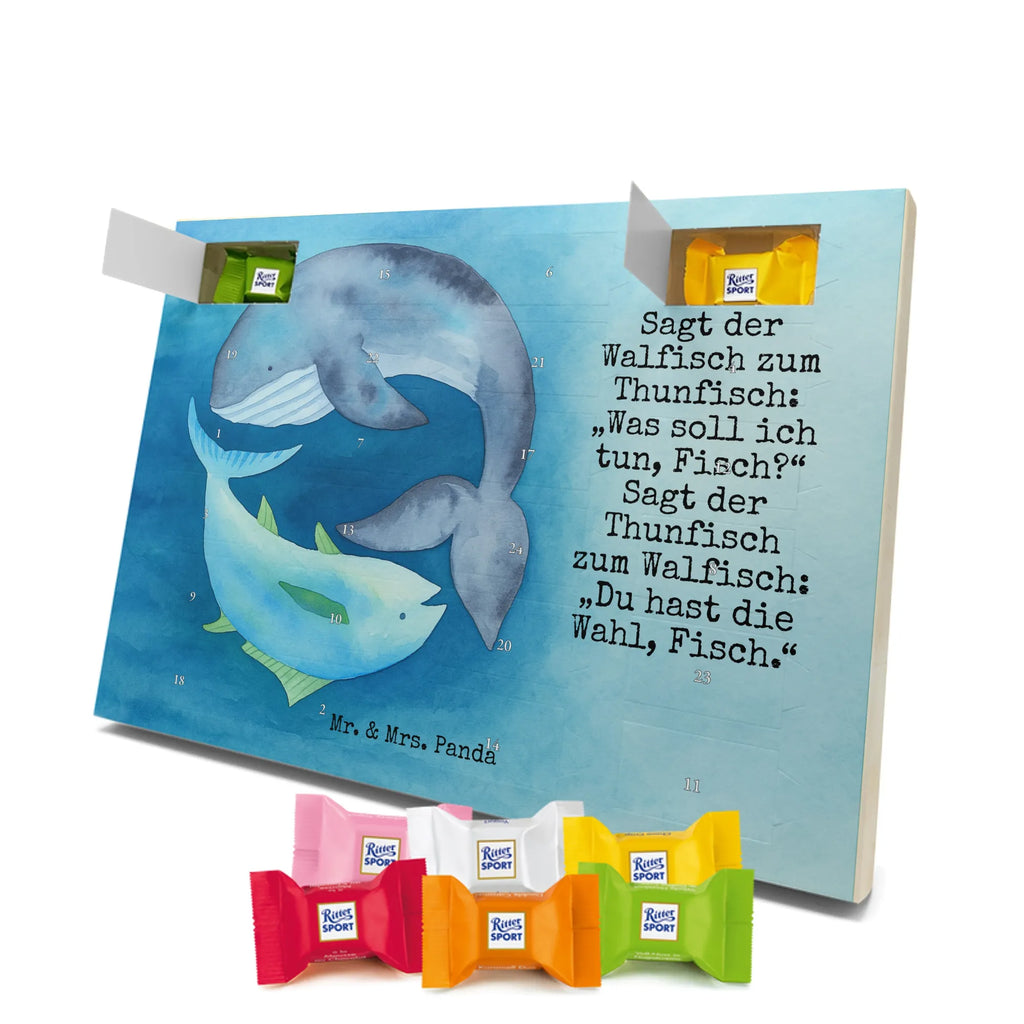 Chocolate advent calendar whale tuna Design card, gift ideas, gifts, small animals, cute, cute animal motives, hand drawn, funny sayings, good mood, special gifts, animal lover, tuna, word joke funny, choice, joke, saying funny, flat joke, whale, flat joke gift, saying of the day