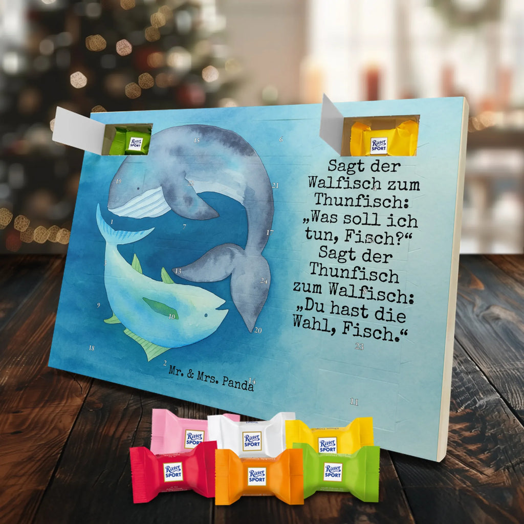 Chocolate advent calendar whale tuna Design card, gift ideas, gifts, small animals, cute, cute animal motives, hand drawn, funny sayings, good mood, special gifts, animal lover, tuna, word joke funny, choice, joke, saying funny, flat joke, whale, flat joke gift, saying of the day