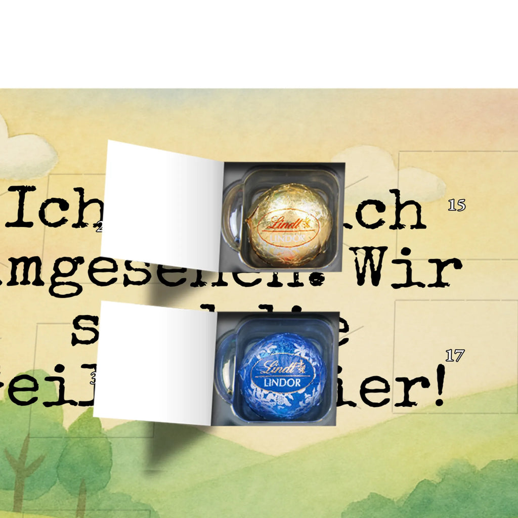 Chocolate advent calendar unicorn Man Design girlfriend gift, pretty, best friend, girlfriend present, best, man