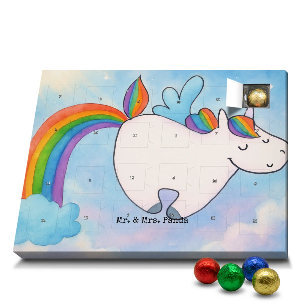 Chocolate advent calendar unicorn Pegasus Design saying fun, growing up, pegasus, playing, unicorn love, reality, rainbow