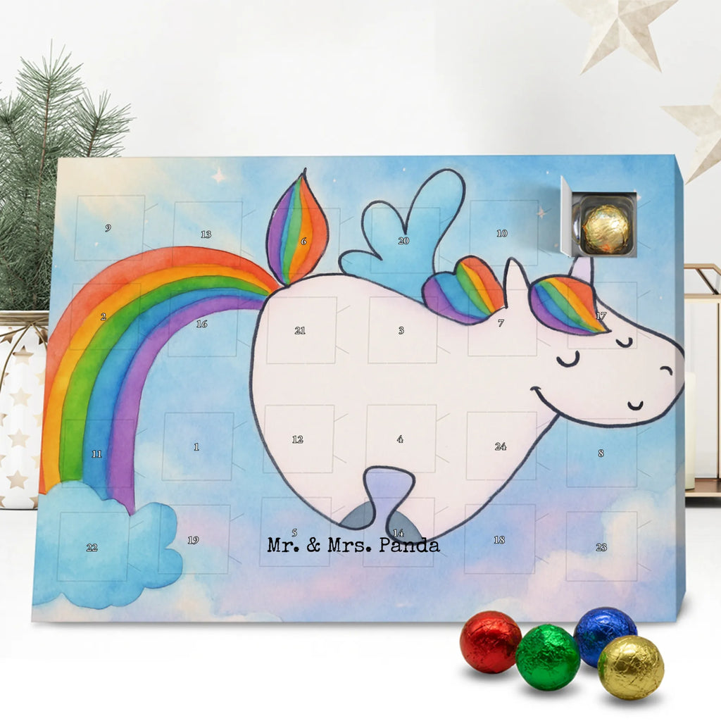 Chocolate advent calendar unicorn Pegasus Design saying fun, growing up, pegasus, playing, unicorn love, reality, rainbow