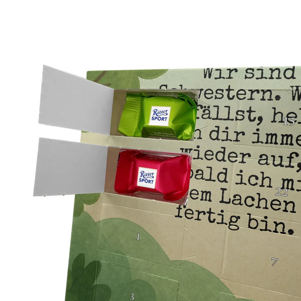 Chocolate advent calendar unicorns Embrace Design Sisters, Siblings, Girlfriends