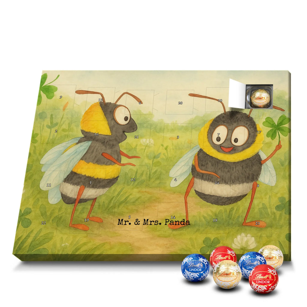 Chocolate advent calendar bumblebees shamrock Design card, gift ideas, gifts, small animals, cute, cute animal motives, hand drawn, funny sayings, good mood, special gifts, animal lover, bumblebee, saying happy, saying positive, saying beautiful, bee decoration, be happy, become happy