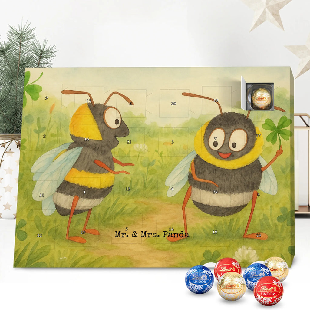 Chocolate advent calendar bumblebees shamrock Design card, gift ideas, gifts, small animals, cute, cute animal motives, hand drawn, funny sayings, good mood, special gifts, animal lover, bumblebee, saying happy, saying positive, saying beautiful, bee decoration, be happy, become happy