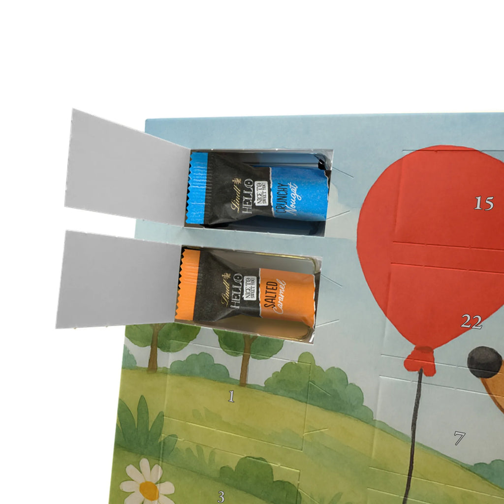 Chocolate advent calendar Hedgehog balloon Design card, gift ideas, gifts, small animals, cute, cute animal motives, hand drawn, funny sayings, good mood, special gifts, animal lover, Balloon, Birthday, Birthday Child