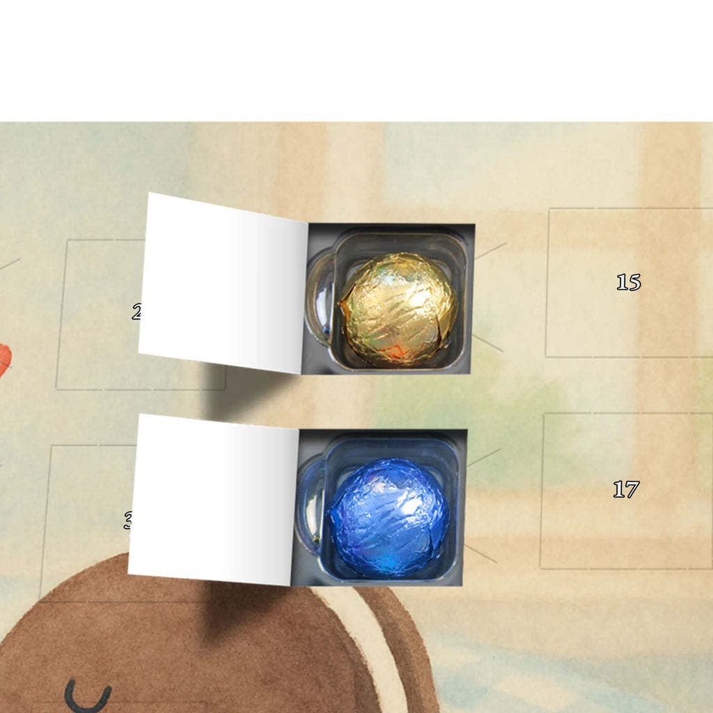 Chocolate advent calendar milk biscuit Design card, gift ideas, gifts, small animals, cute, cute animal motives, hand drawn, funny sayings, good mood, special gifts, animal lover, motif sweet, perfect couple, cookies, biscuit, invitation breakfast, romantic