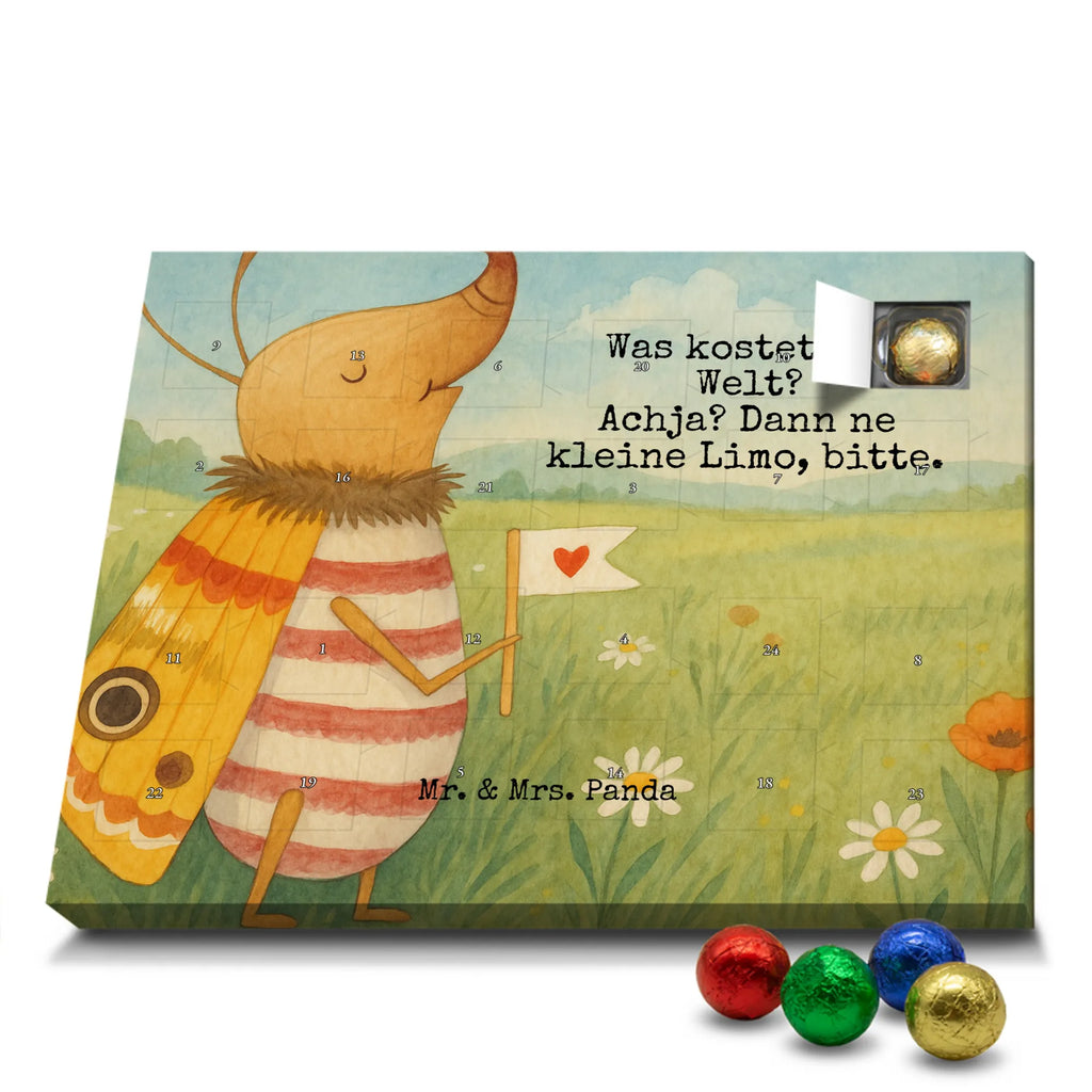 Chocolate advent calendar Moth flag Design card, gift ideas, gifts, small animals, cute, cute animal motives, hand drawn, funny sayings, good mood, special gifts, animal lover, Kitchen decoration, How much does the world cost, Moth, Beetle, Saying funny