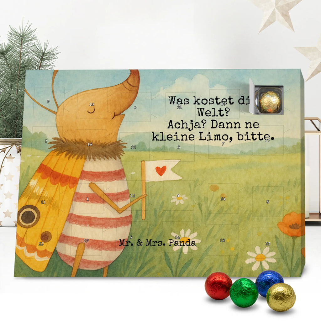 Chocolate advent calendar Moth flag Design card, gift ideas, gifts, small animals, cute, cute animal motives, hand drawn, funny sayings, good mood, special gifts, animal lover, Kitchen decoration, How much does the world cost, Moth, Beetle, Saying funny
