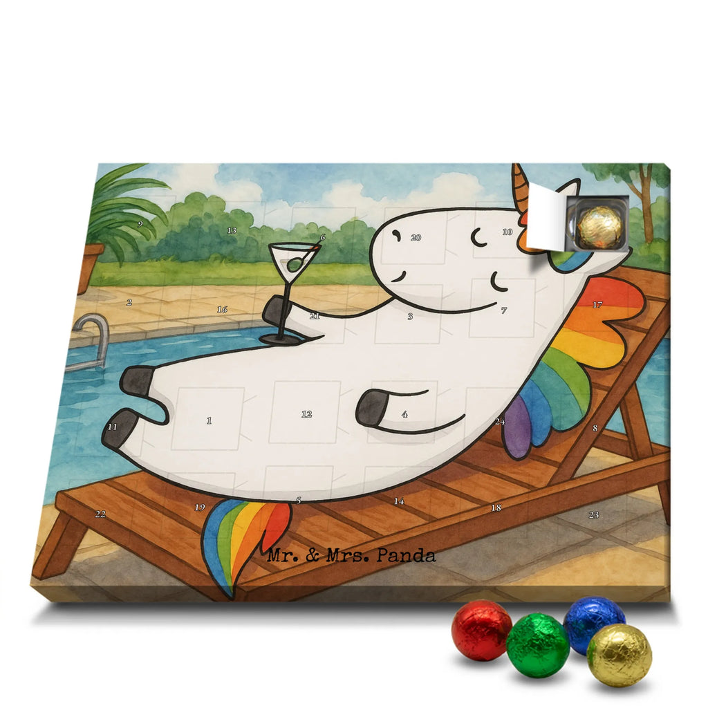 Chocolate advent calendar unicorn cocktail Design girlfriend present, girlfriend gift, birthday, fun, champagne, celebrating