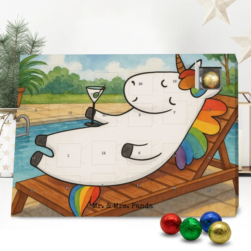 Chocolate advent calendar unicorn cocktail Design girlfriend present, girlfriend gift, birthday, fun, champagne, celebrating