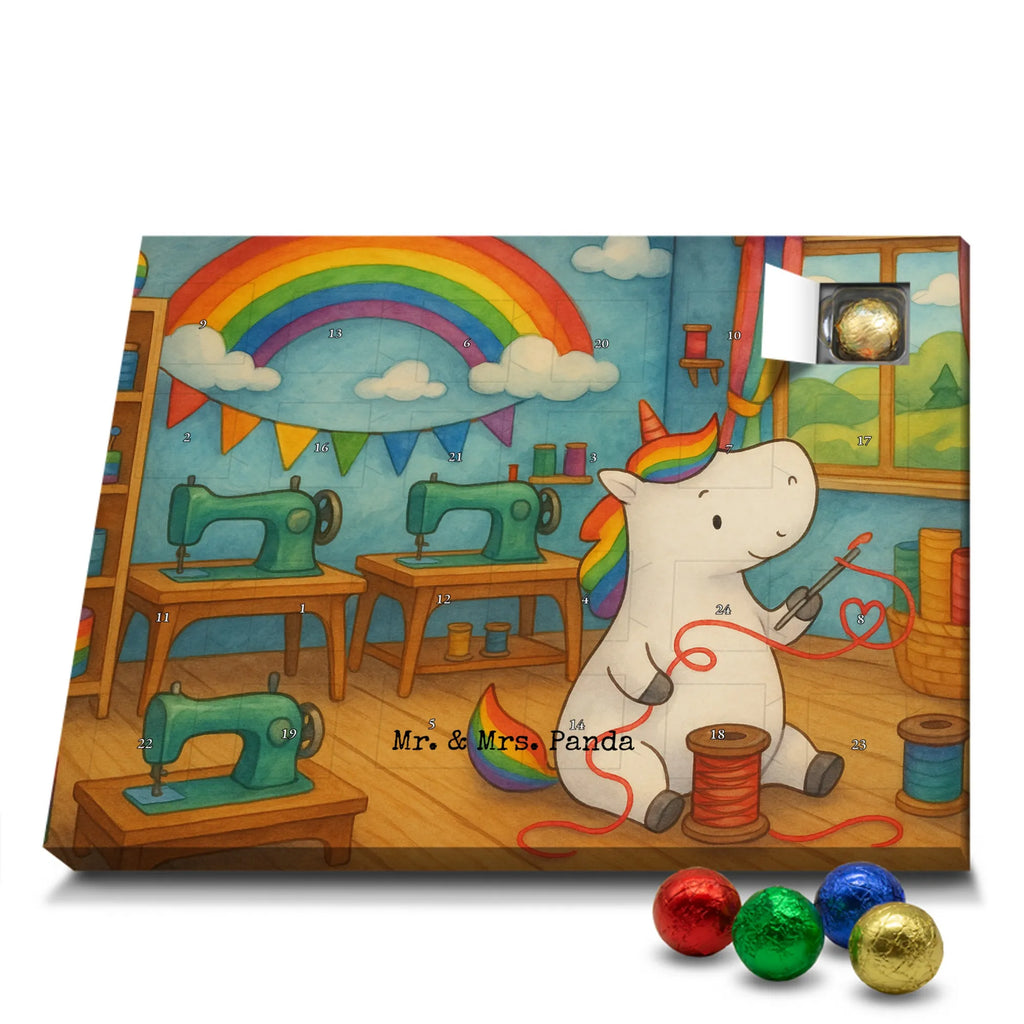 Chocolate advent calendar unicorn seamstress Design seamstress present, knitting, sew, sewing room, girlfriend, crochet, tinkering, seamstress gift