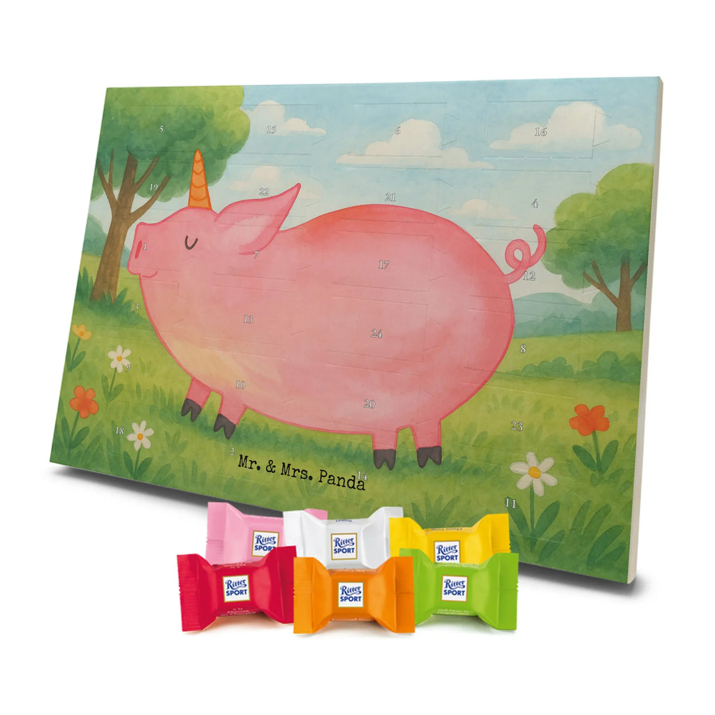 Chocolate advent calendar unicorn Pig Design Funny saying, pigcorn, piggycorn, girlfriend gift