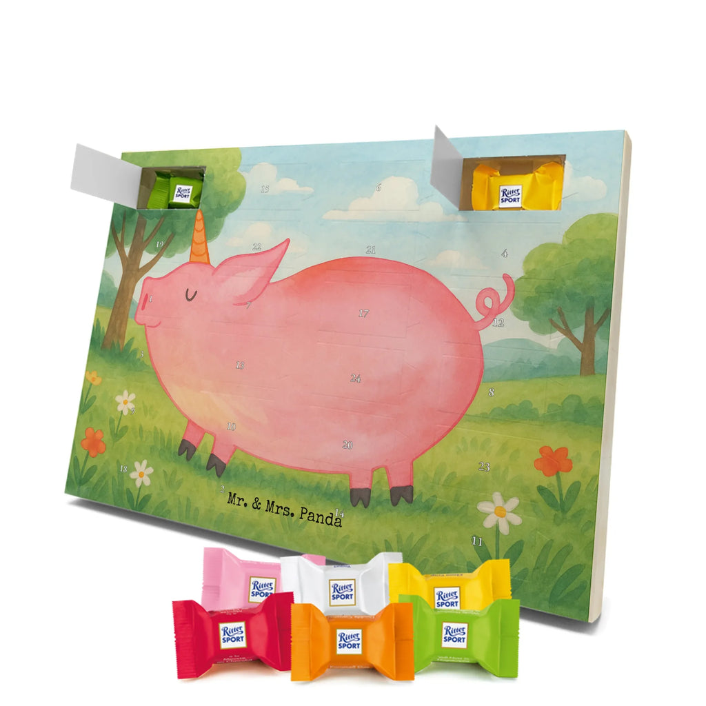 Chocolate advent calendar unicorn Pig Design Funny saying, pigcorn, piggycorn, girlfriend gift