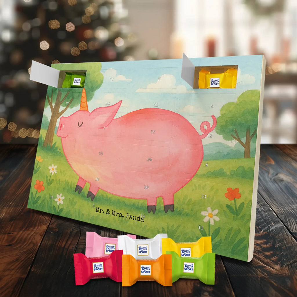 Chocolate advent calendar unicorn Pig Design Funny saying, pigcorn, piggycorn, girlfriend gift