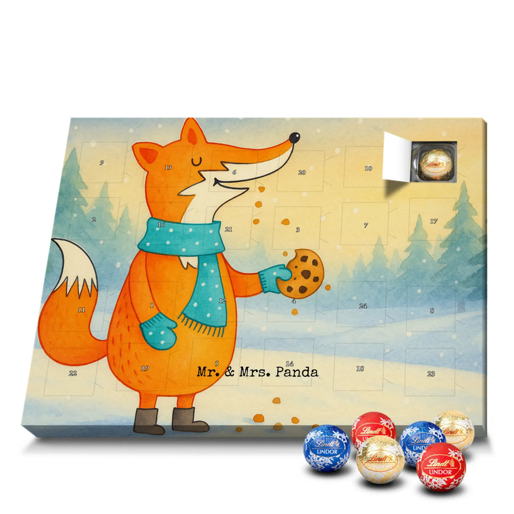 Chocolate advent calendar Fox biscuit Design animal lover, foxes, forest wildlife, clever as a fox, cookies, baking saying, kitchen decoration, christmas time, christmas present