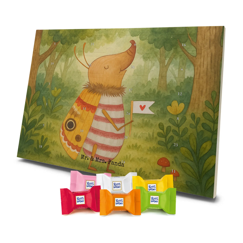 Chocolate advent calendar Moth flag Design card, gift ideas, gifts, small animals, cute, cute animal motives, hand drawn, funny sayings, good mood, special gifts, animal lover, Kitchen decoration, How much does the world cost, Moth, Beetle, Saying funny