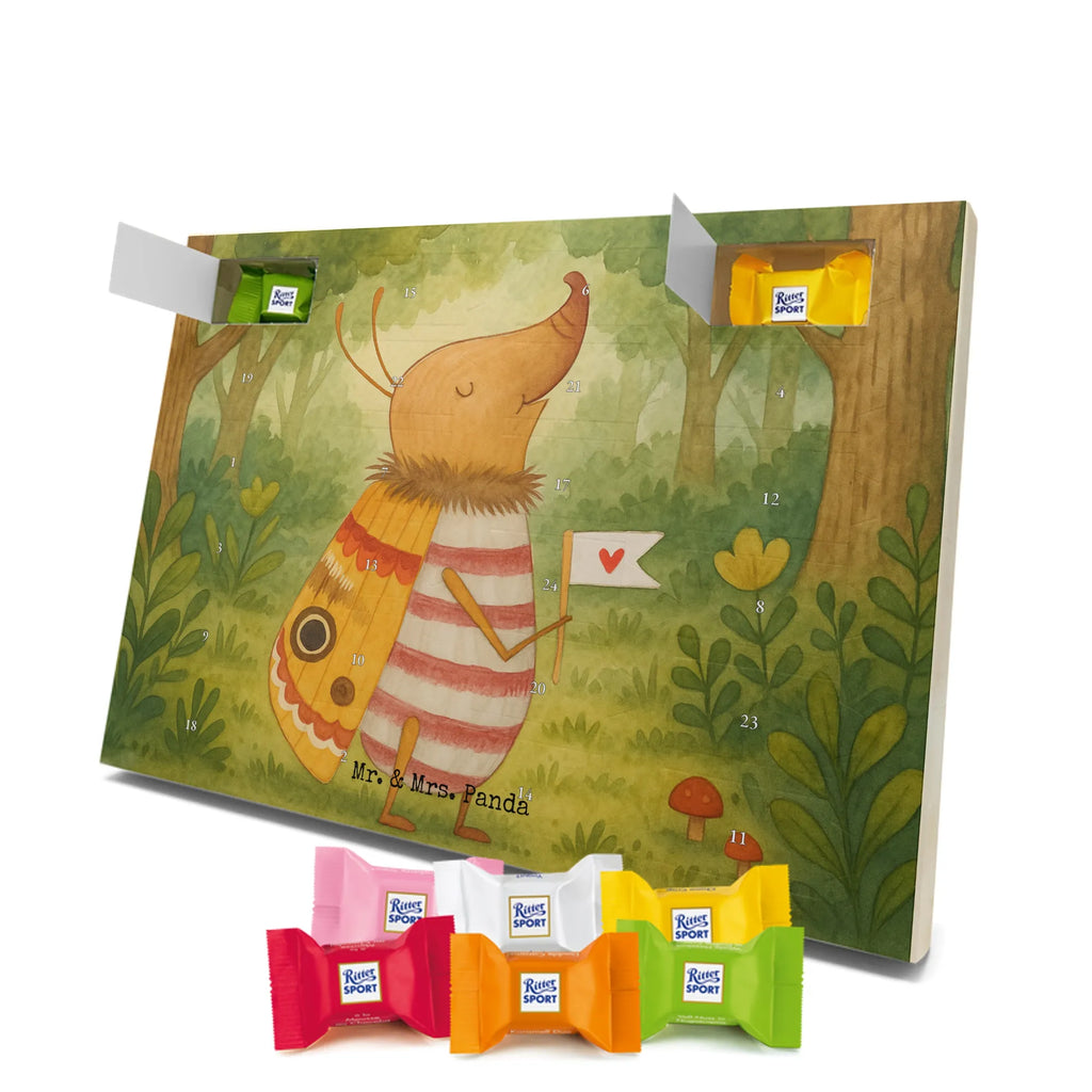 Chocolate advent calendar Moth flag Design card, gift ideas, gifts, small animals, cute, cute animal motives, hand drawn, funny sayings, good mood, special gifts, animal lover, Kitchen decoration, How much does the world cost, Moth, Beetle, Saying funny