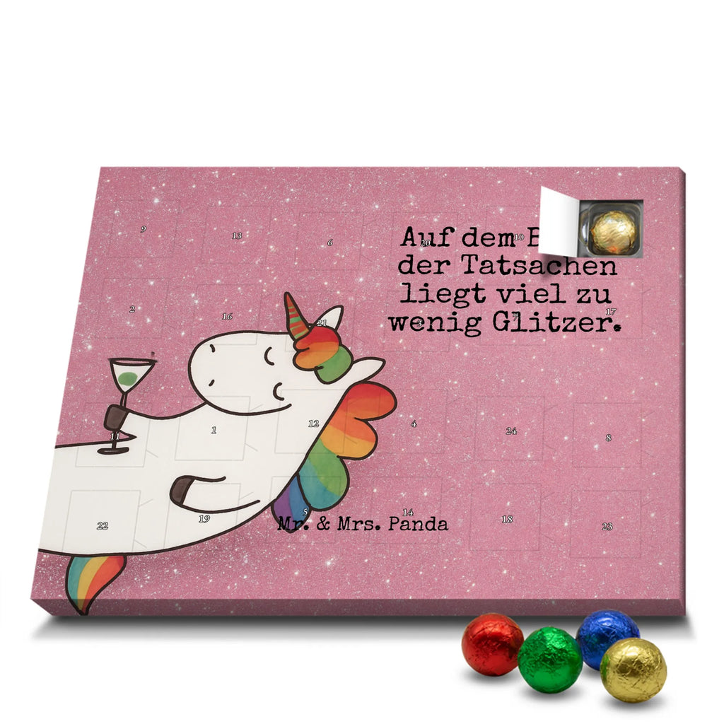 Chocolate advent calendar unicorn cocktail Design girlfriend present, girlfriend gift, birthday, fun, champagne, celebrating