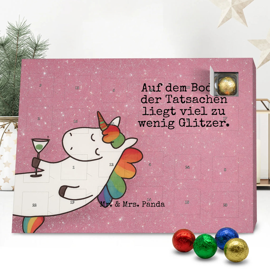 Chocolate advent calendar unicorn cocktail Design girlfriend present, girlfriend gift, birthday, fun, champagne, celebrating