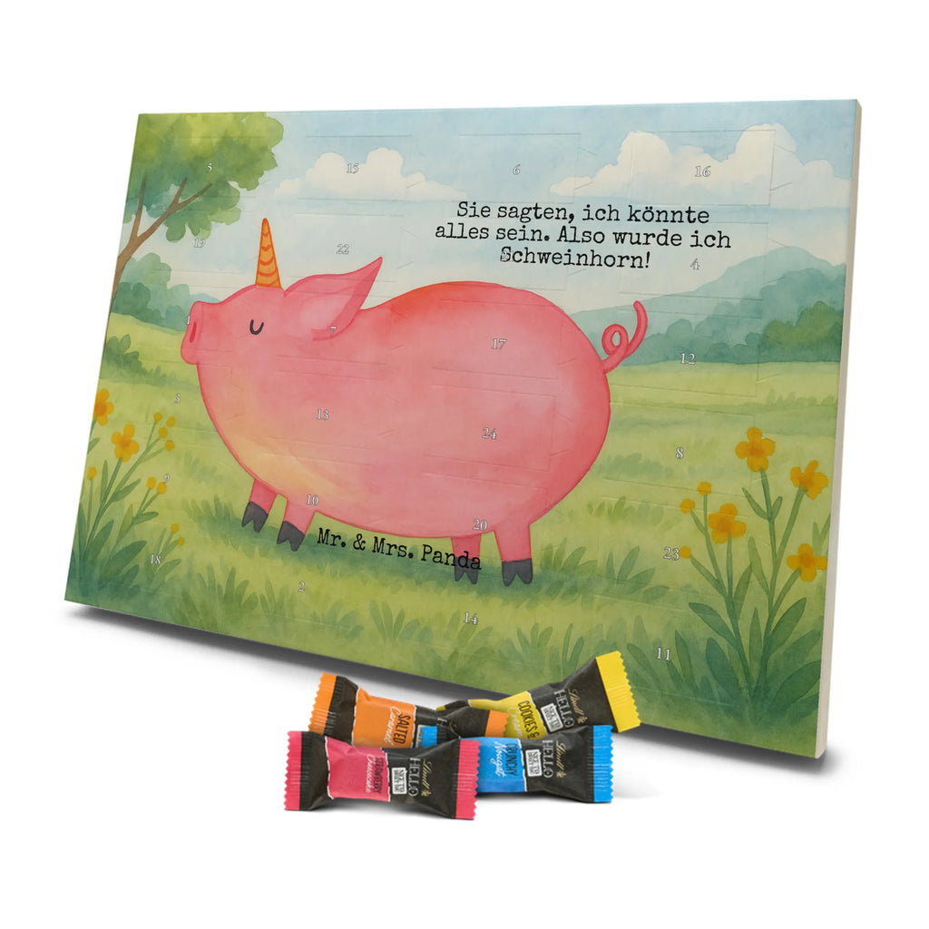 Chocolate advent calendar unicorn Pig Design Funny saying, pigcorn, piggycorn, girlfriend gift