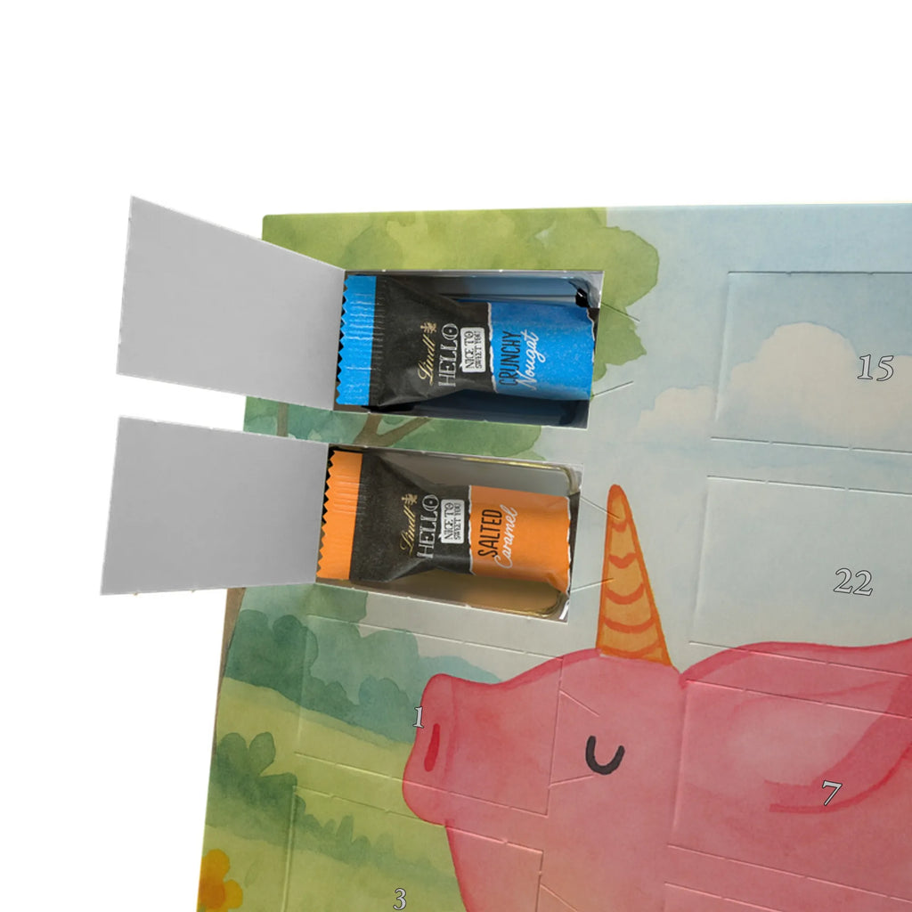 Chocolate advent calendar unicorn Pig Design Funny saying, pigcorn, piggycorn, girlfriend gift