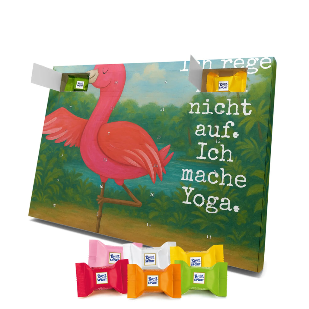 Chocolate advent calendar flamingo yoga Design children, gifts, gift idea, funny sayings, pink bird, bird of paradise, red, flamingo decoration, gift pink, adults, flamingo fans, vacation, unusual gifts in pink, pink gifts, girls gifts, small gifts, Caribbean feeling, relaxation, mindfulness, yoga exercise, bird, agitation, deep relaxation, anger