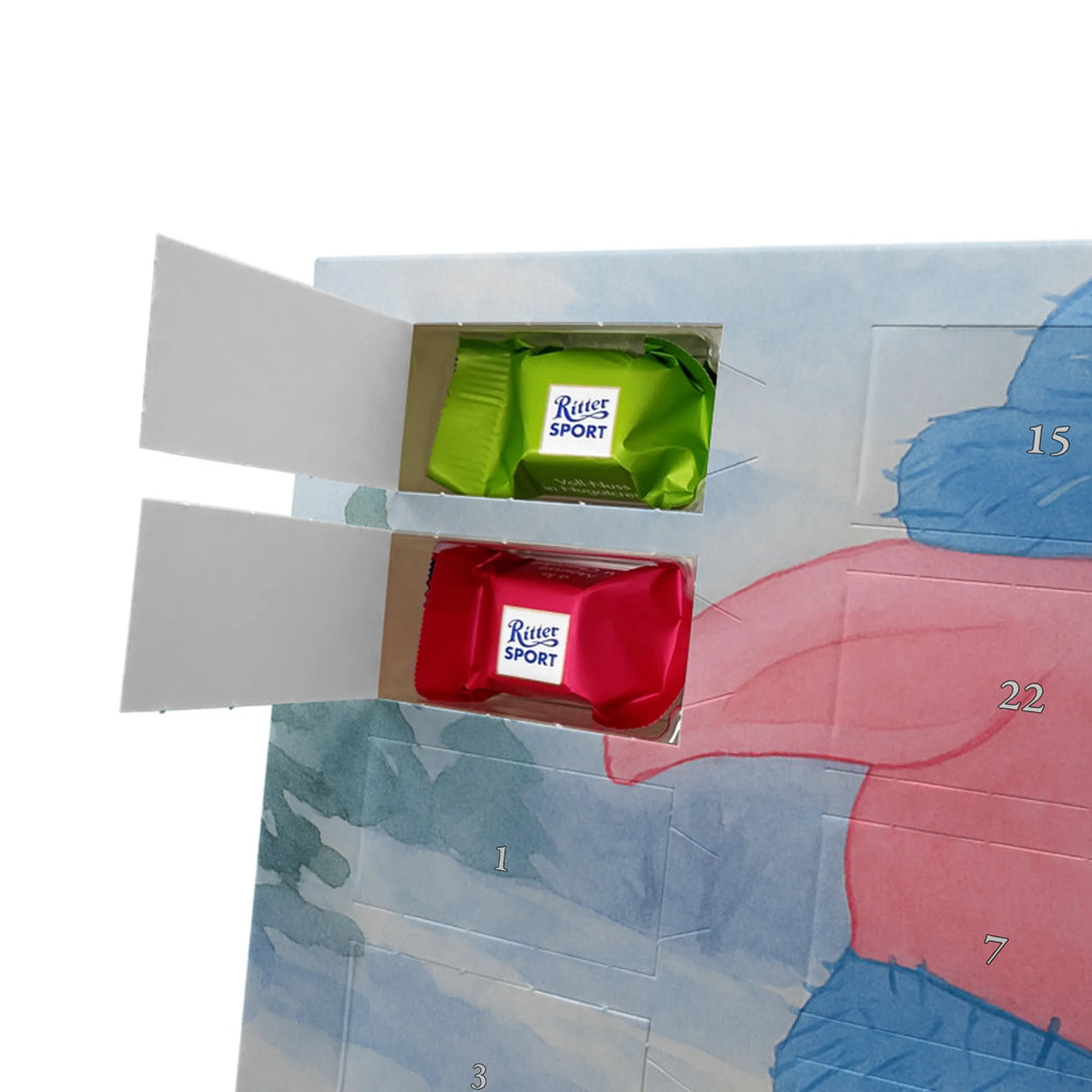 Chocolate advent calendar piggy Mulled wine Design Christmas time, snow, mulled wine, Christmas market, drunk, saying