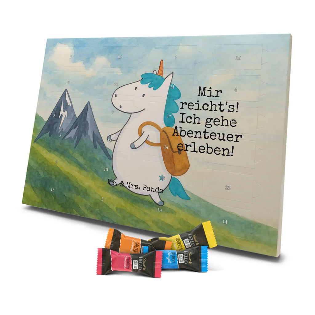 Chocolate advent calendar unicorn climber Design travel, world trip, mountaineer, adventure, mountains, adventurer, vacation, explorer, world traveler
