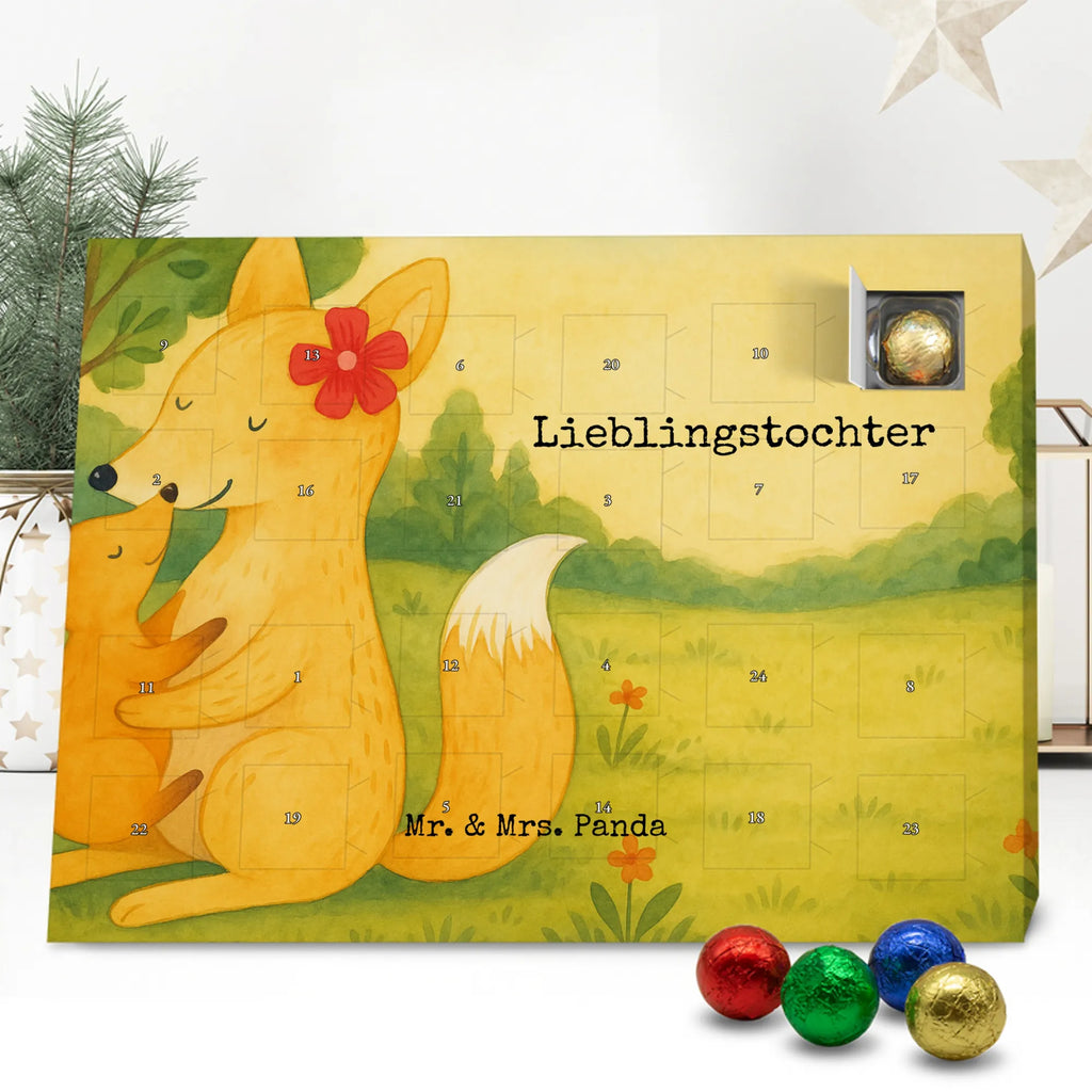 Chocolate advent calendar Fox mummy Design Father's Day, Mother's Day, best daughter, favourite daughter, daughter, mother, present