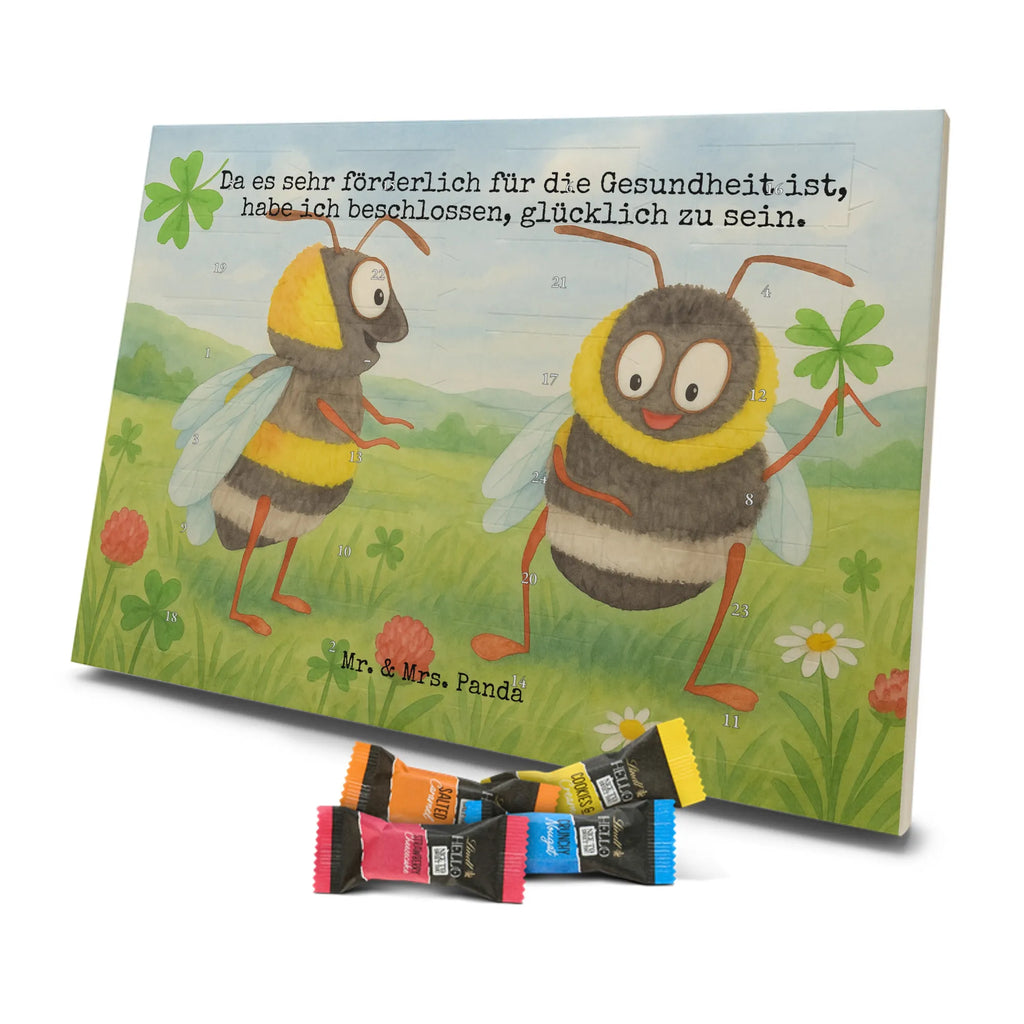 Chocolate advent calendar bumblebees shamrock Design card, gift ideas, gifts, small animals, cute, cute animal motives, hand drawn, funny sayings, good mood, special gifts, animal lover, bumblebee, saying happy, saying positive, saying beautiful, bee decoration, be happy, become happy