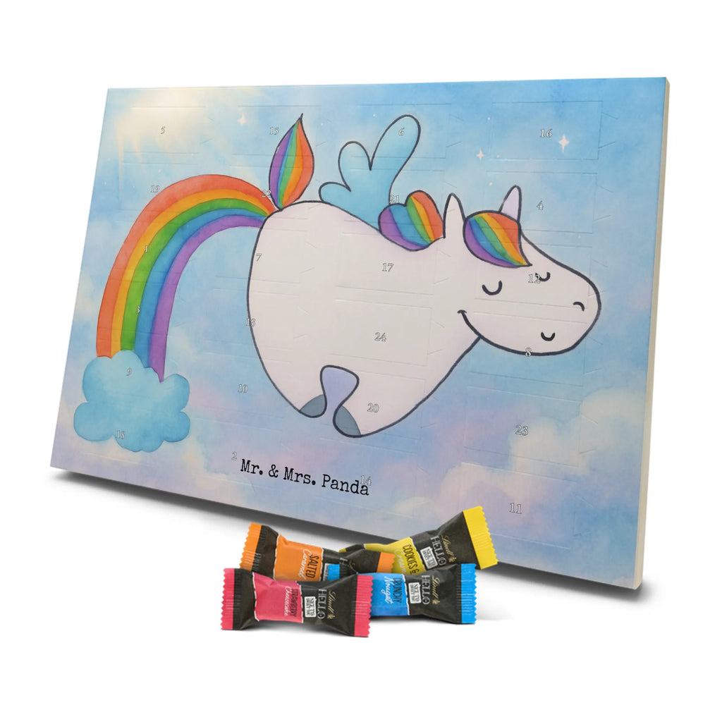 Chocolate advent calendar unicorn Pegasus Design saying fun, growing up, pegasus, playing, unicorn love, reality, rainbow