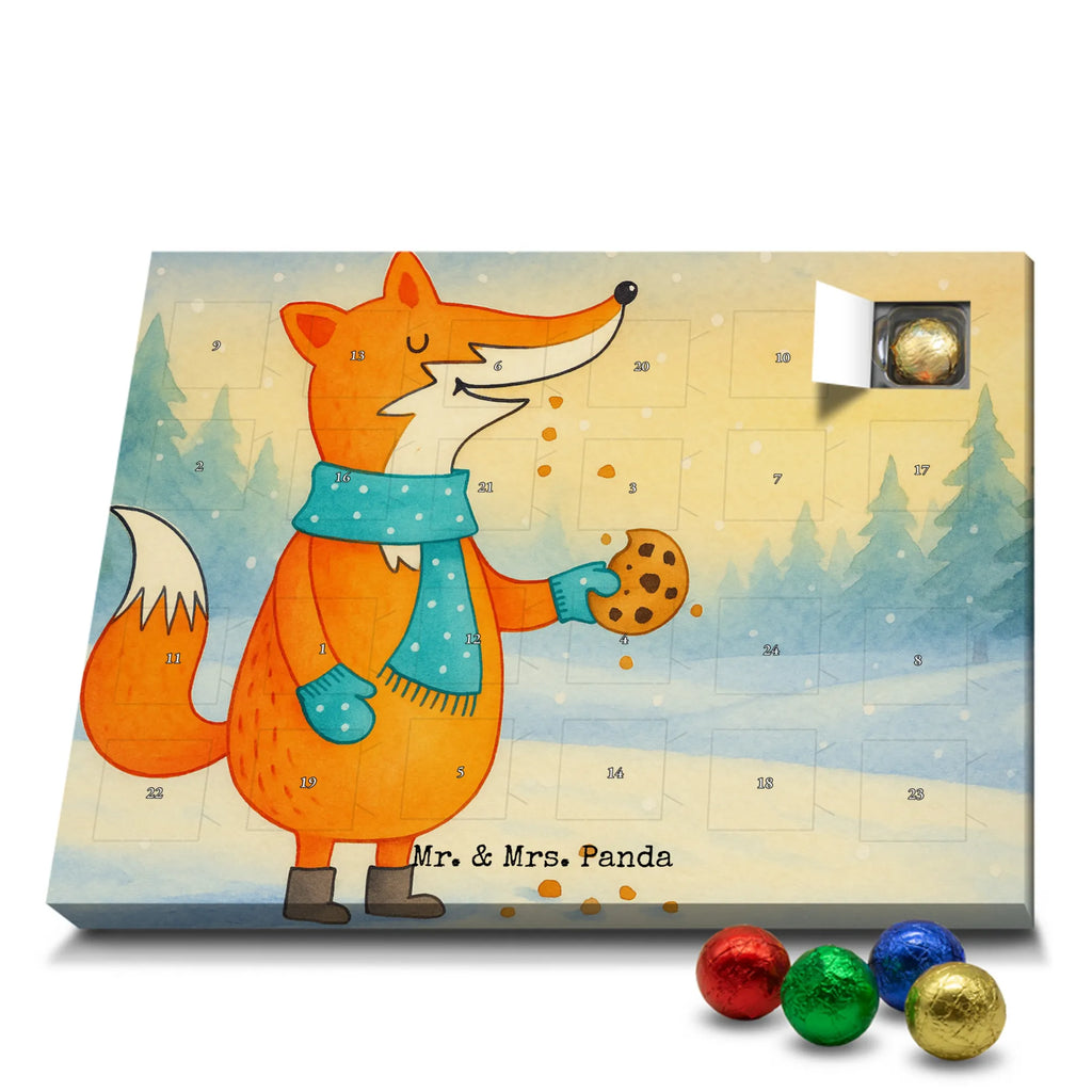 Chocolate advent calendar Fox biscuit Design animal lover, foxes, forest wildlife, clever as a fox, cookies, baking saying, kitchen decoration, christmas time, christmas present
