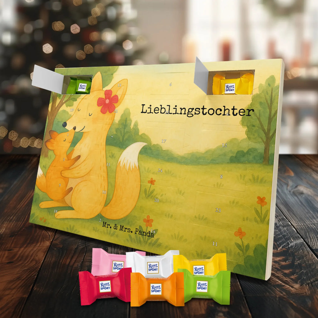 Chocolate advent calendar Fox mummy Design Father's Day, Mother's Day, best daughter, favourite daughter, daughter, mother, present