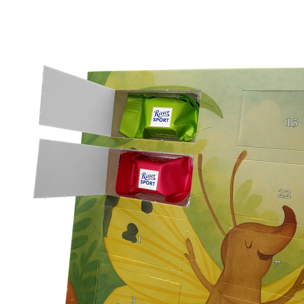 Chocolate advent calendar Caterpillar butterfly Design card, gift ideas, gifts, small animals, cute, cute animal motives, hand drawn, funny sayings, good mood, special gifts, animal lover, development, Caterpillar, butterfly, lemon butterfly, growing up, cocoon, hat, beauty