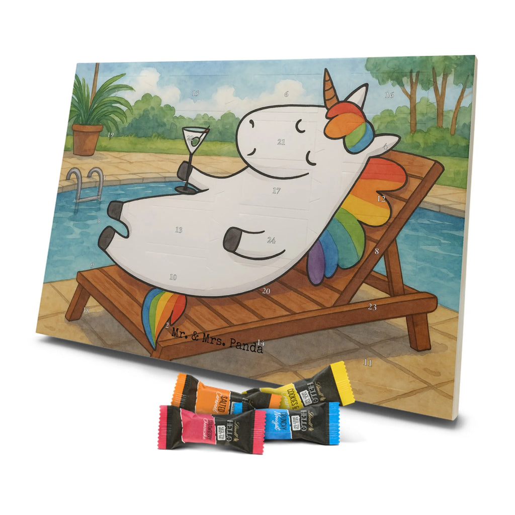 Chocolate advent calendar unicorn cocktail Design girlfriend present, girlfriend gift, birthday, fun, champagne, celebrating