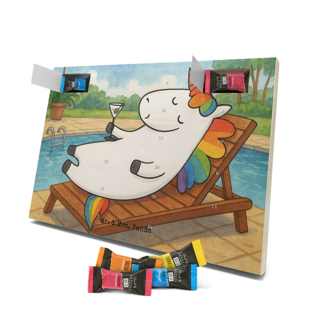 Chocolate advent calendar unicorn cocktail Design girlfriend present, girlfriend gift, birthday, fun, champagne, celebrating