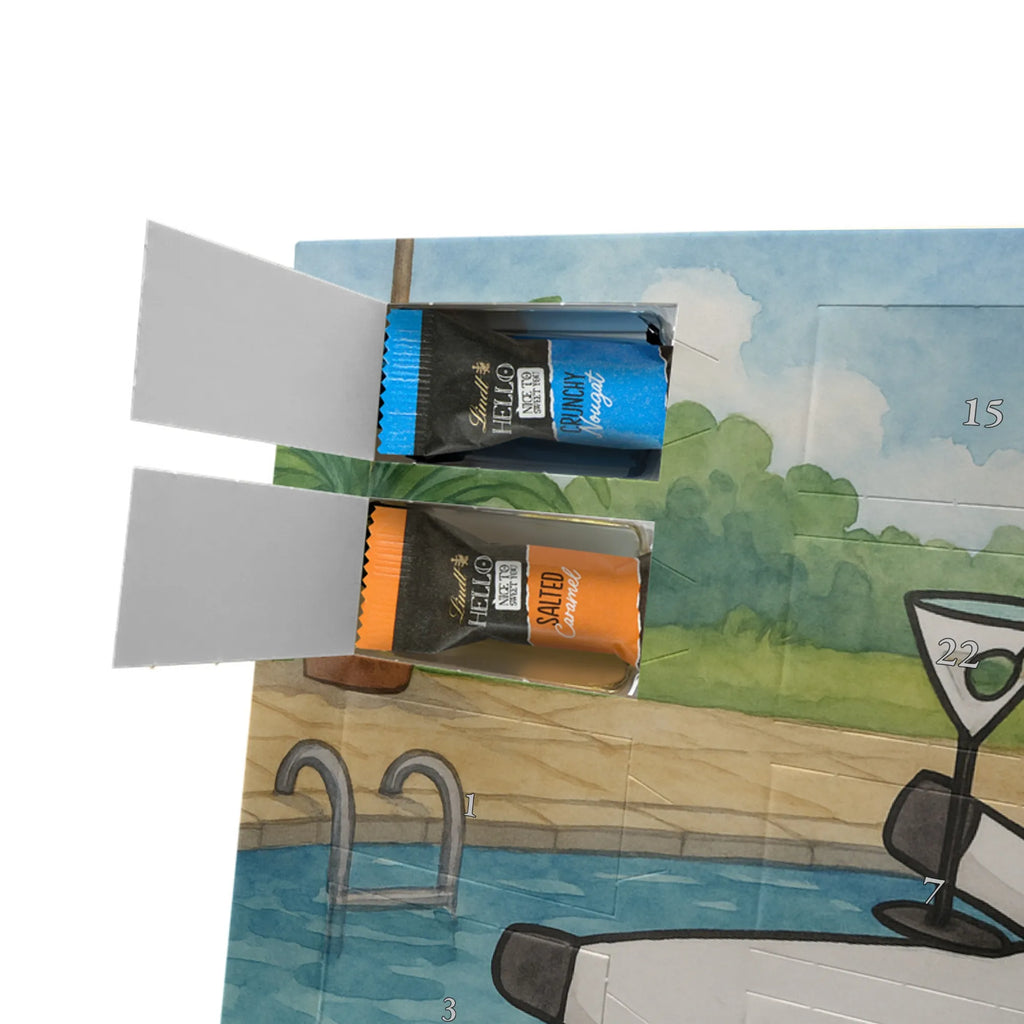 Chocolate advent calendar unicorn cocktail Design girlfriend present, girlfriend gift, birthday, fun, champagne, celebrating