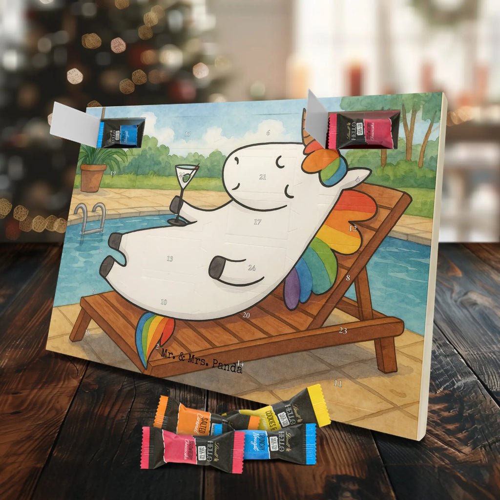 Chocolate advent calendar unicorn cocktail Design girlfriend present, girlfriend gift, birthday, fun, champagne, celebrating