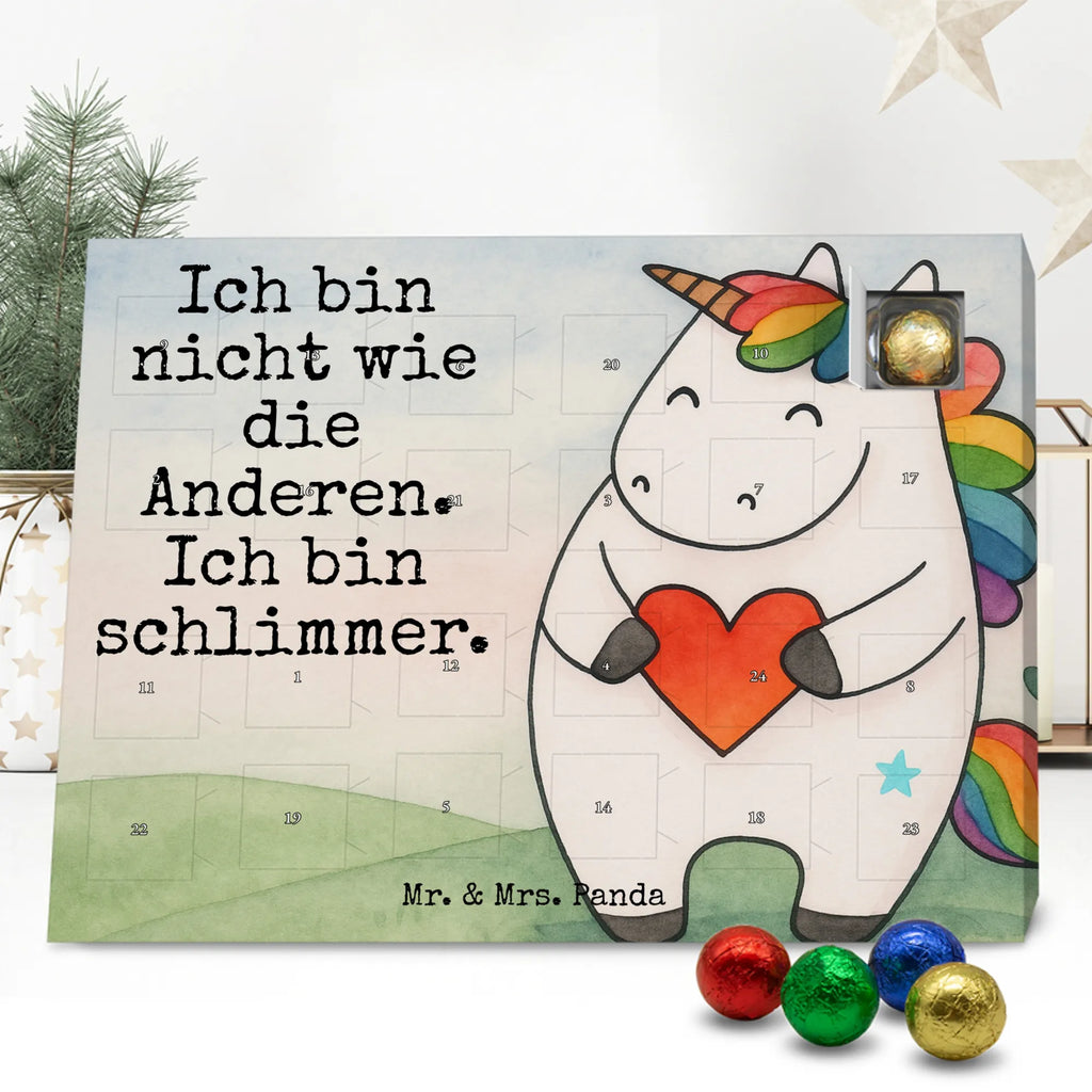 Chocolate advent calendar unicorn Heart Design different, heart, girlfriend present, girlfriend gift, bad girl, evil