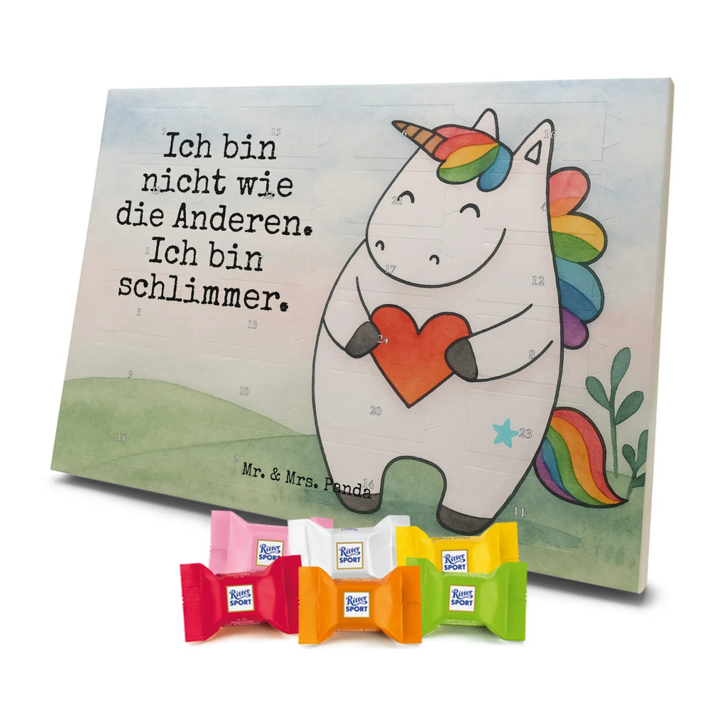 Chocolate advent calendar unicorn Heart Design different, heart, girlfriend present, girlfriend gift, bad girl, evil