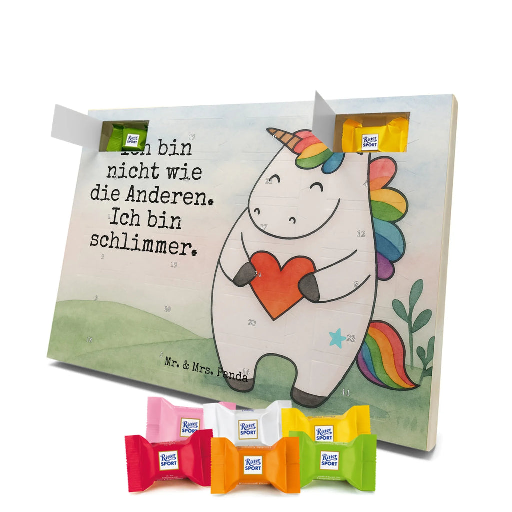 Chocolate advent calendar unicorn Heart Design different, heart, girlfriend present, girlfriend gift, bad girl, evil