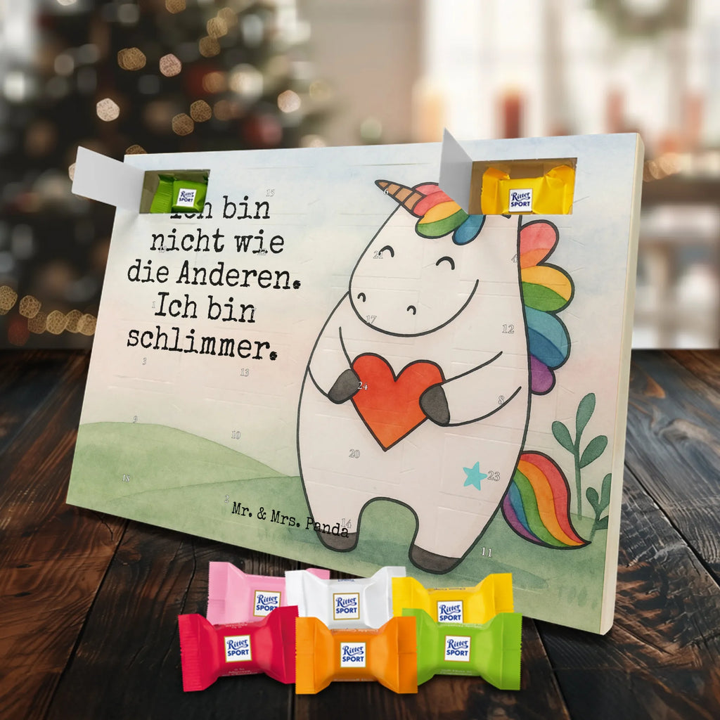 Chocolate advent calendar unicorn Heart Design different, heart, girlfriend present, girlfriend gift, bad girl, evil