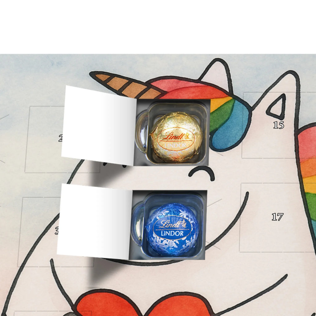 Chocolate advent calendar unicorn Heart Design different, heart, girlfriend present, girlfriend gift, bad girl, evil