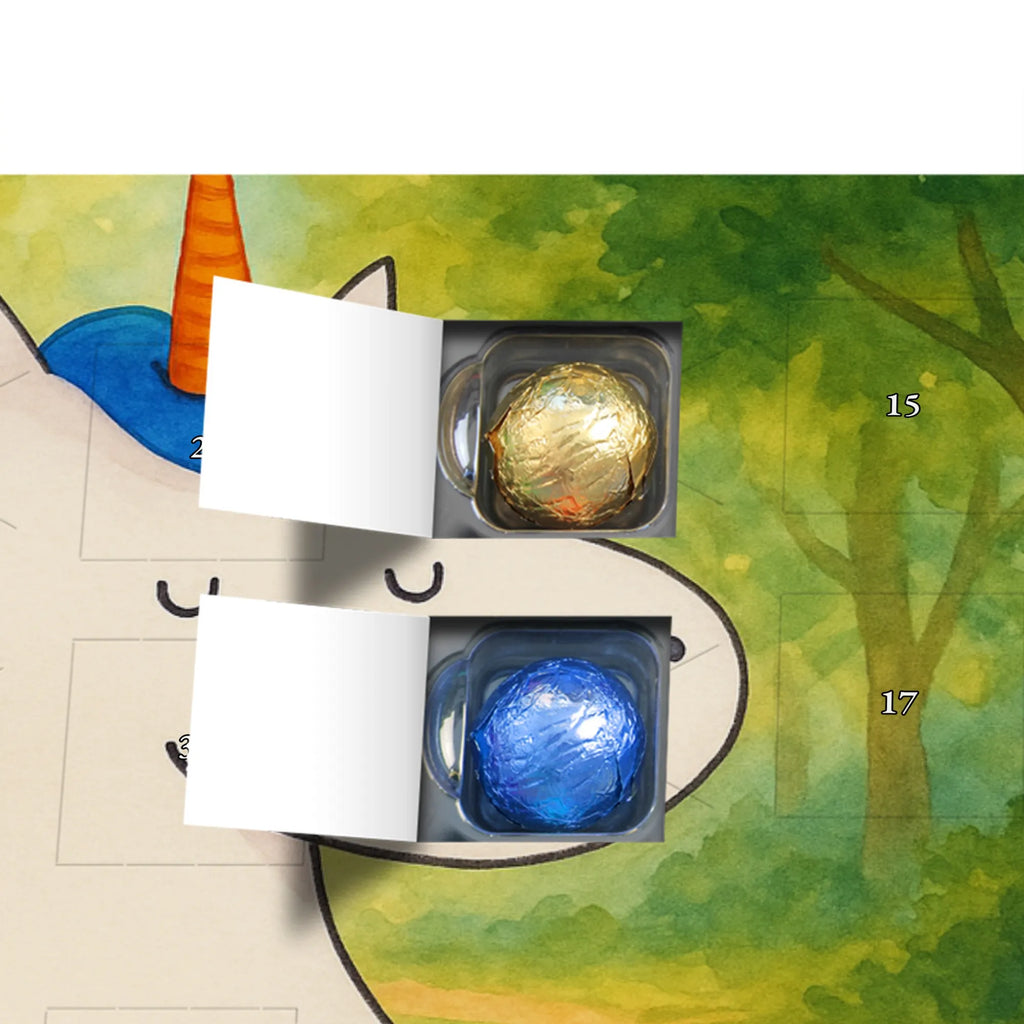 Chocolate advent calendar unicorn Man Design girlfriend gift, pretty, best friend, girlfriend present, best, man