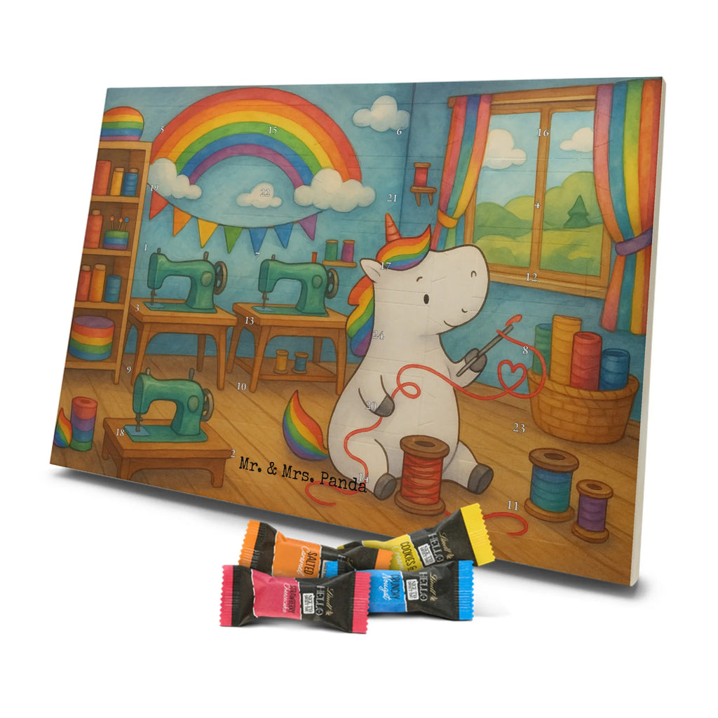 Chocolate advent calendar unicorn seamstress Design seamstress present, knitting, sew, sewing room, girlfriend, crochet, tinkering, seamstress gift