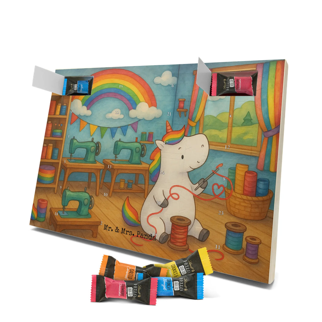 Chocolate advent calendar unicorn seamstress Design seamstress present, knitting, sew, sewing room, girlfriend, crochet, tinkering, seamstress gift