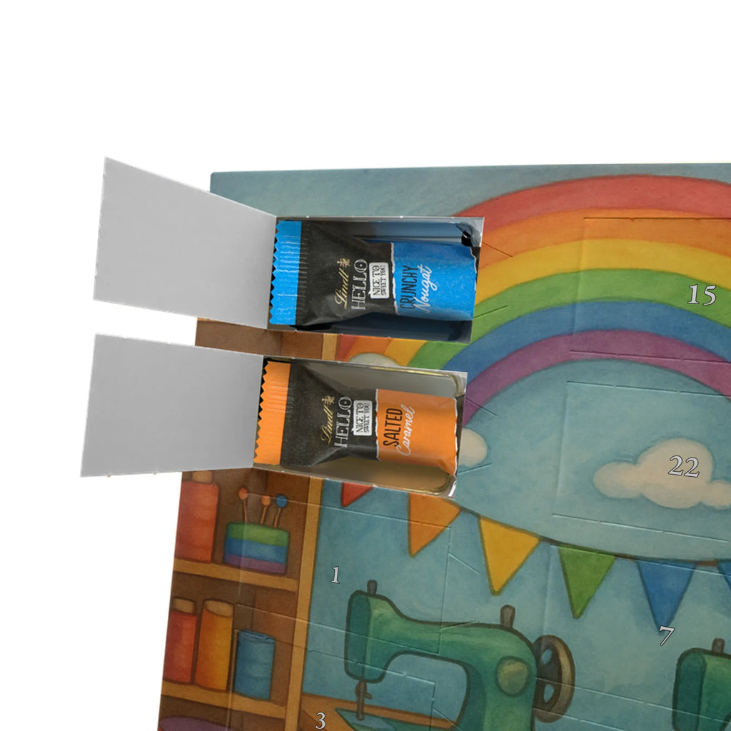 Chocolate advent calendar unicorn seamstress Design seamstress present, knitting, sew, sewing room, girlfriend, crochet, tinkering, seamstress gift