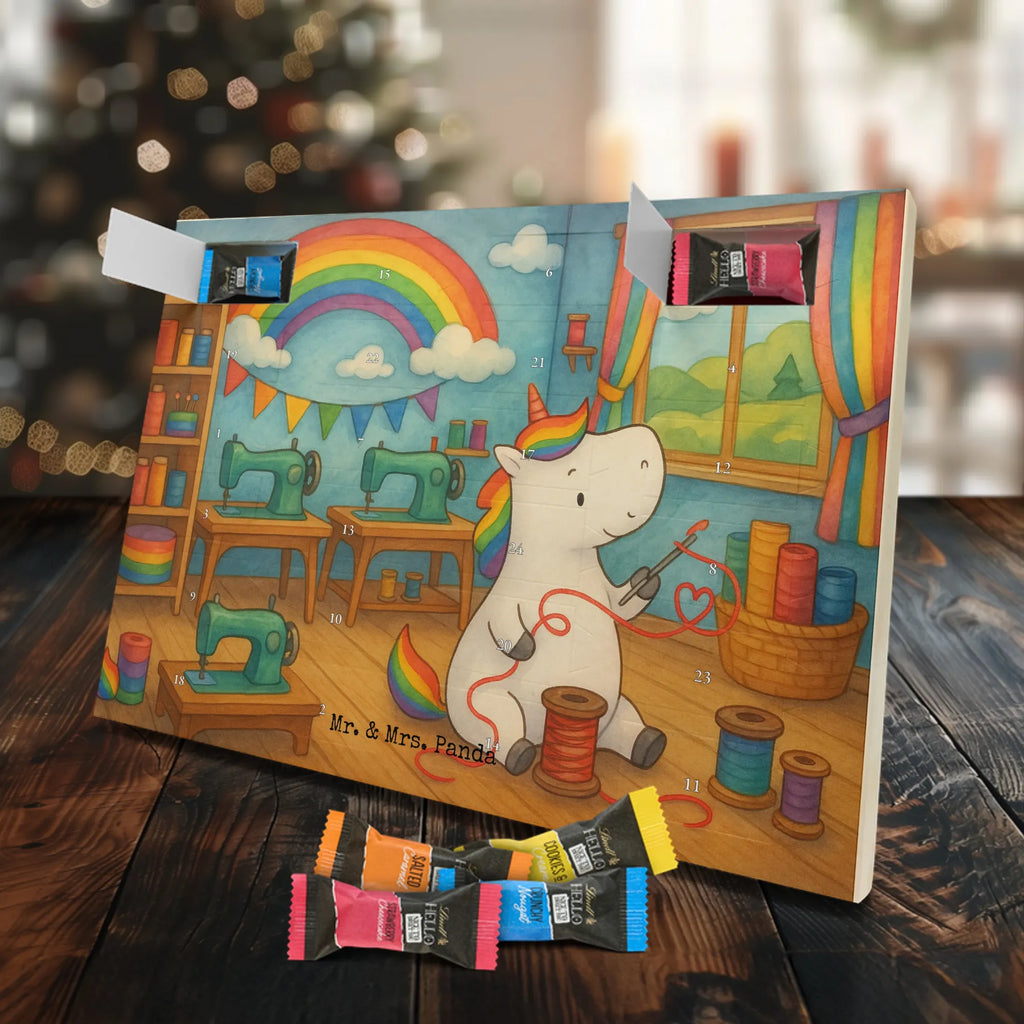 Chocolate advent calendar unicorn seamstress Design seamstress present, knitting, sew, sewing room, girlfriend, crochet, tinkering, seamstress gift
